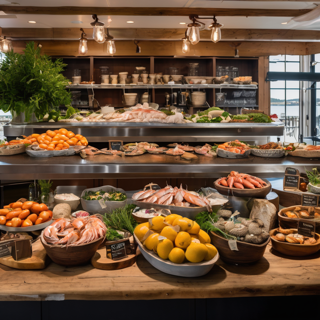 Vibrant contemporary food scene with fresh ingredients