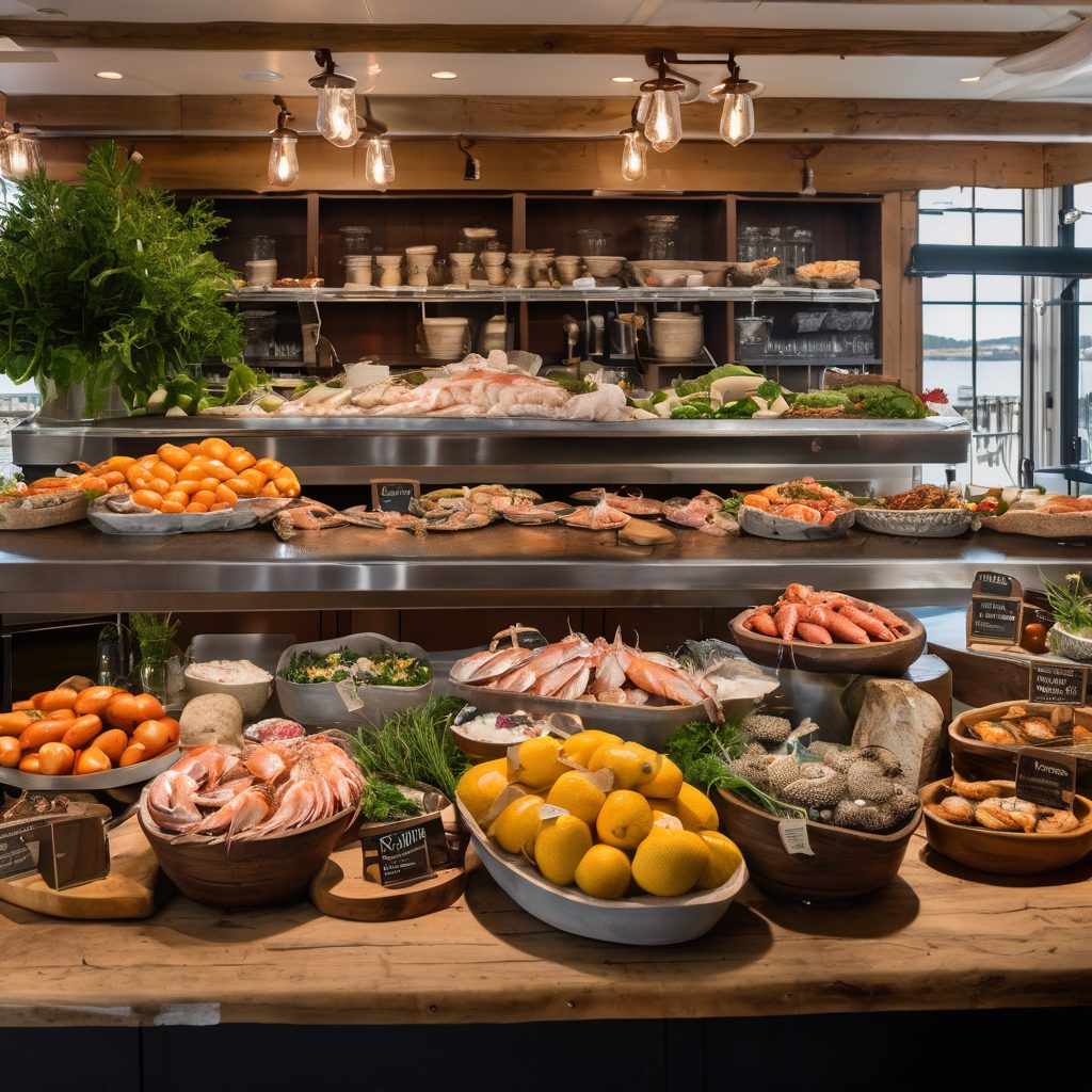 Vibrant contemporary food scene with fresh ingredients